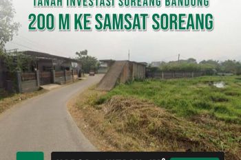Tanah Bandung 10 menit dari Gerbang Tol Kutawaringin Timur Soreang SHM