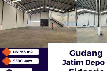 Dijual Gudang Jatim Depo Berada di Kawasan Pergudangan di Sidoarjo – The EdGe
