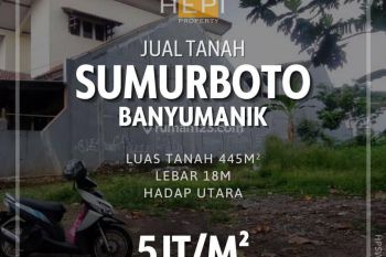Tanah SHM Sumurboto Banyumanik Bagus 445 m²