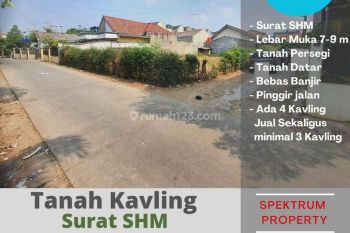 Tanah kavling siap bangun 100m2 an ada 4 kavling di Pdk kacang Barat