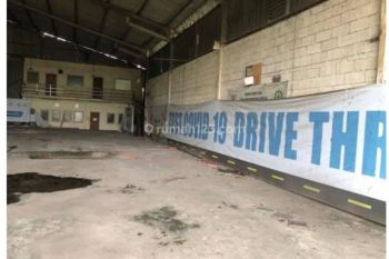 Sewa Gudang Puspitek, Uk 2831m2, Msk Container , Hdp Jalan Bagus