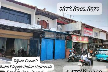 Harga Dibawah Pasaran Ruko Pinggir Jalan Rame 24jam di Pondok Ungu Permai