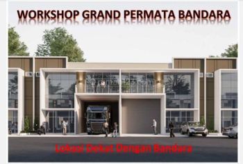 WORKSHOP/GUDANG GRAND PERMATA BANDARA BIZPARK. LOKASI DPN BANDARA