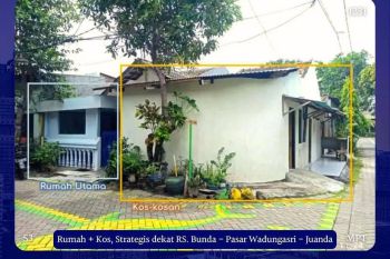 Rumah Kos Tambak Rejo Waru Strategis dkt Tropodo Pasar Wadungasri Juanda RS