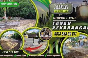 Tanah Pekarangan Murah Siap Bangun