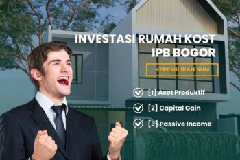 Dijual Kos Kosan 4 Menit Gerbang Utama IPB LT.91m² SHM 10 KT Fully Furnished