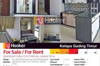 Apartemen Callia Lantai 3 Pulomas, Jakarta Timur