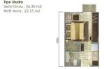 thumbnail-dijual-apartemen-studio-casa-de-parco-full-furnish-siap-pakai-1