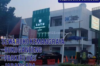 Satu satunya sewa ruko gandeng komersial parkir luas Kemang Raya