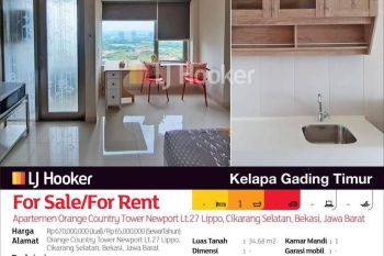 Apartemen Orange Country Tower Newport Lt.27 Lippo, Cikarang Selatan, Bekasi,