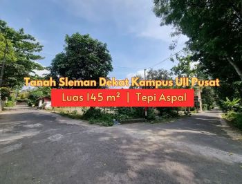 Tepi Aspal Mobil SImpangan, Tanah Murah Slemahn Kawasan UII Pusat