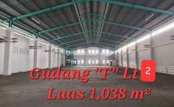 Disewakan Gudang di Kawasan Industri Pulo Gadung Blok III - Gudang F (Lantai 3)