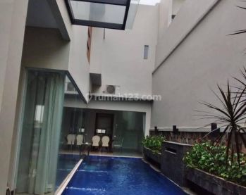 A 2 Storey, 4 Bed, 5 Bath With Pool, Yard And Study Room At Kemang Jakarta