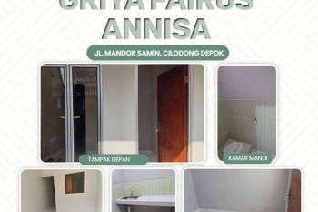 RUMAH SEWA TYPE 1 LANTAI DEKAT ALUN ALUN KOTA DEPOK