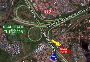 disewakan tanah pinggir jalan sebrang stasiun kereta BSD