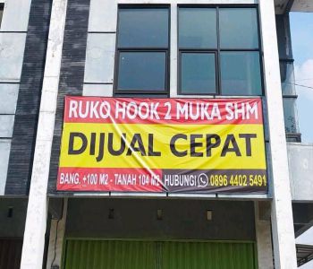 TURUN HARGA GAES.. Dijual RUKO SHM HOOK tepi Pantura Pati