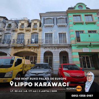 Disewakan Ruko Palais De Europe di Lippo Karawaci 3 Lantai