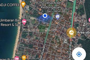 Disewakan tanah 400 meter dari pantai kedonganan Badung Bali