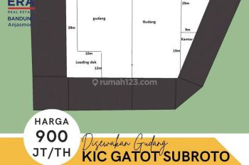 Disewakan Gudang Kic Gatsu 2000 M Ada Loading Dock Dan Kantor