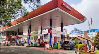 Ruang Usaha pom bensin msh aktif berjalan lengkap dgn peralatan