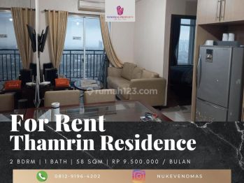 Disewakan Apartemen Thamrin Residence 2 Bedroom Furnished Lantai Tinggi