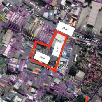 Dijual 4 Ruko dan Lahan kosong Kapuk raya Jakarta Barat Luas 2700m Surat SHM 13
