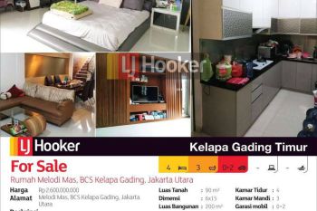 Rumah Jl. Melodi Mas, Griya Pratama, Kelapa Gading, Jakarta Utara