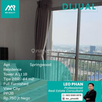 Apartement Springwood Residence Tower A Lt 18, Tipe 2BR, Full Furnished