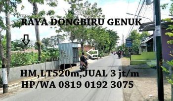 Tanah HM Strategis Raya Dongbiru dekat Unisula-RS Sultan Agung Genuk Semarang