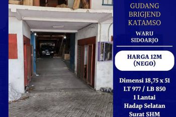 Gudang Brigjend Katamso Waru Sidoarjo dkt Kolonel Sugiono Tirta Raya Juanda
