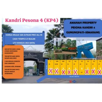 Kavling tanah istimewa di kawasan wisata waduk Jatibarang gunungpati