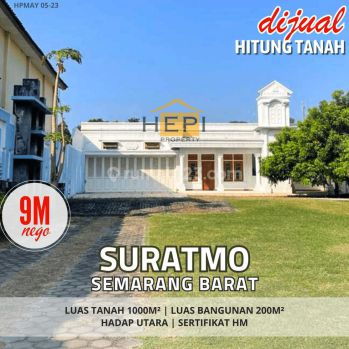 Jual Rumah Hitung Tanah di Jalan Raya Suratmo Semarang Barat