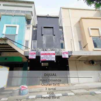 Ruko Grisenda Pantai Indah Kapuk Untuk Kantor, Gudang