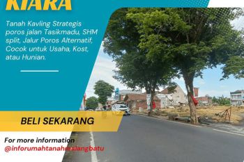 Kavling Perumahan Poros Jalan 7 Menit Suhat SHM Split