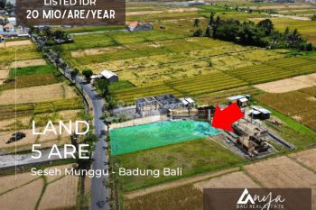 Listed At Idr 2 Billion Land 5 Are For Lease Hold 20 Year In Main Road Seseh