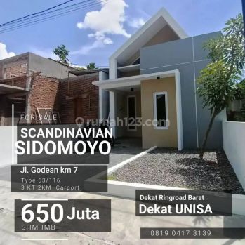 Rumah Scandinavian Siap Huni Jl. Godean Km 7