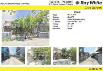 Jual 2 Kavling di Perumahan Villa Taman Bandara