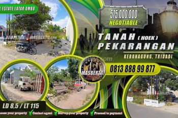 Tanah Pekarangan Hoek 2 Kavling