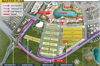 Tanah Kavling Brooklyn Pik 2 Luas 15x30m Harga 130jt Per Tahun