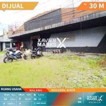 Ruang Usaha Nol Jalan Raya Dieng Malang Akses Mudah