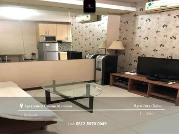Disewakan Apartement Cosmo Mansion 1BR Full Furnished Mid Floor