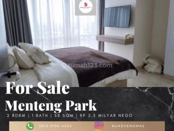 Dijual Apartement Menteng Park 2 BR Furnished Bagus