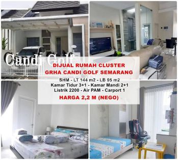 Dijual Rumah Cluster Candi Golf Semarang