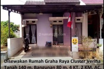 Disewakan Rumah Dengan Taman Asri di Cluster Verina Graha Raya