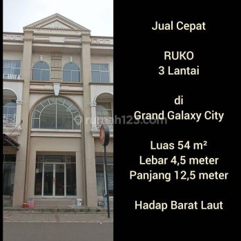 Ruko 3 Lantai Grand Galaxy City