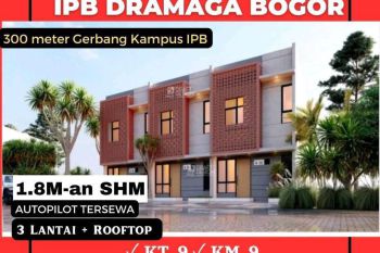 Dijual KOS KOSAN BOGOR SHM Dekat IPB Dramaga, PINGGIR JL 1 menit Gate Kampus,