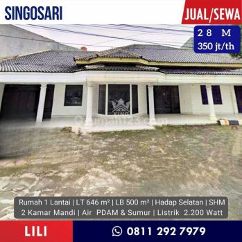disewakan Rumah di singosari pinggir jalan raya