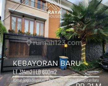Rumah siap huni area senayan dalam kompleks jalan lebar