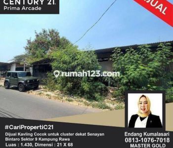 Kavling Cocok Untuk Cluster Dekat Senayan Bintaro Sektor 9 Kampung Rawa