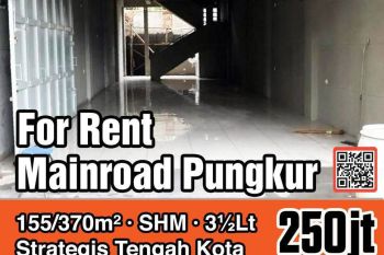 Ruko Baru Tengah Kota Jalan Pungkur